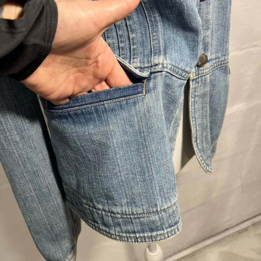 J.JILL  DETAILED JEAN JACKET (a253) - Picture 5 of 14